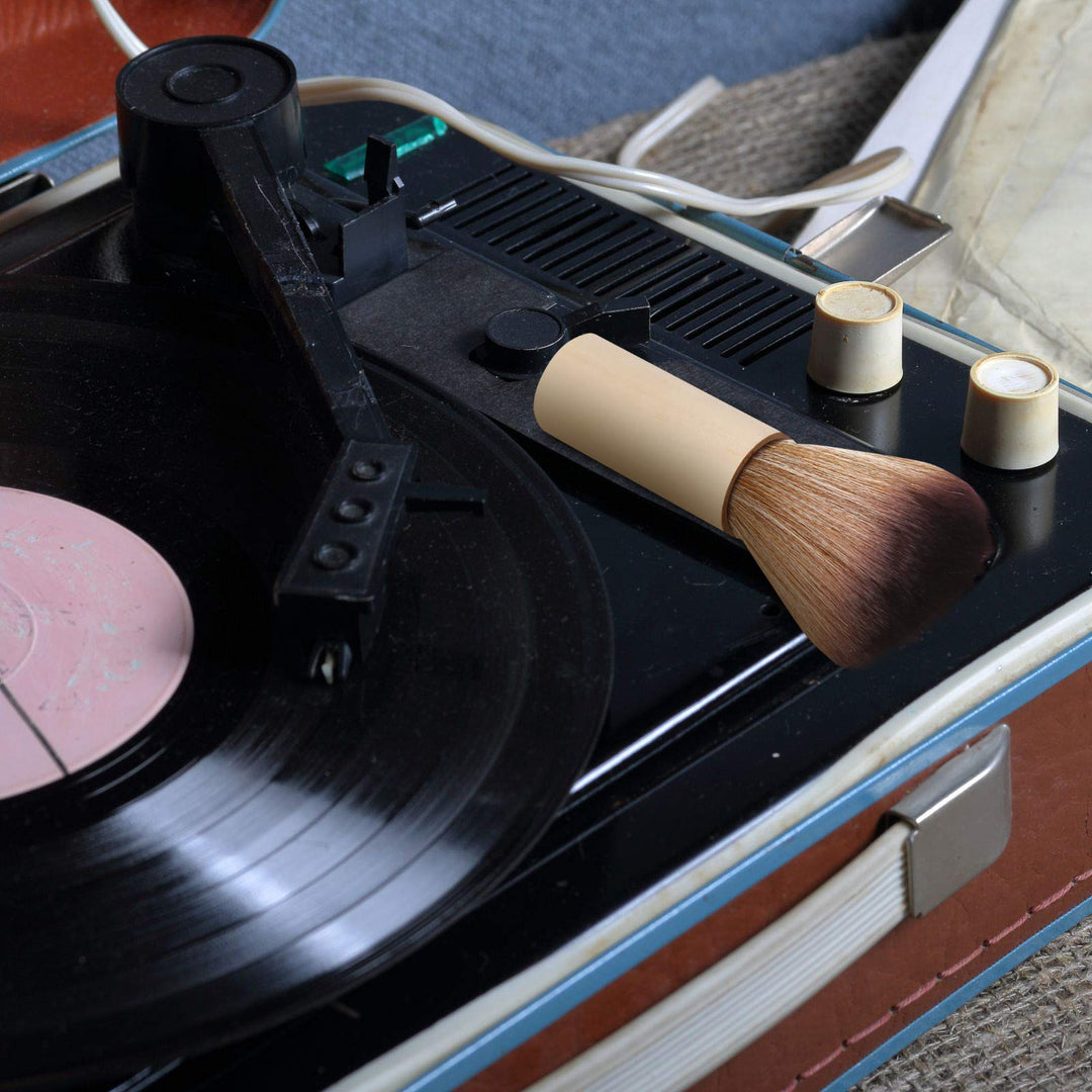 Vinyl Record Cleaner Brush Turntable Vinyl Record LP Cleaning Anti-Static Dust Cleaning Record Brush for LP Cd Vinyl Albums Records