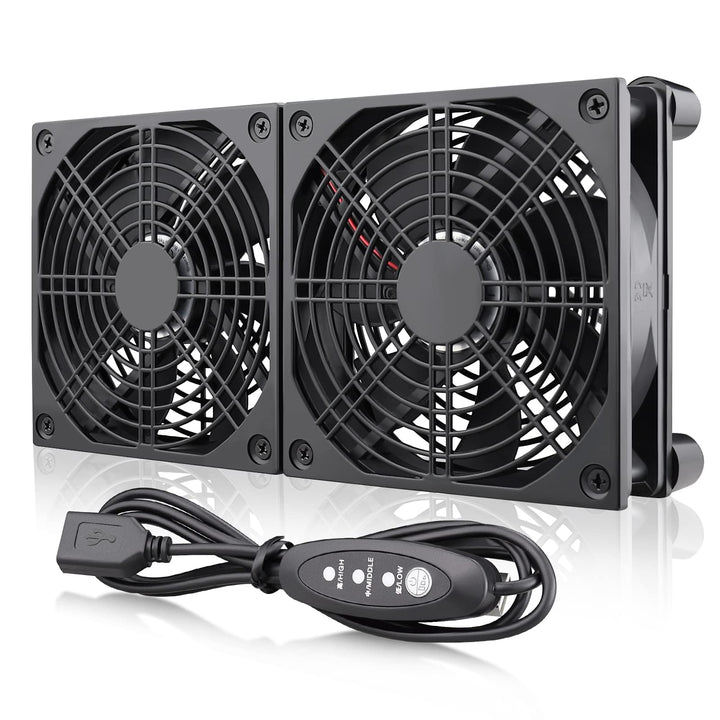 High Airflow Router Cooling Fan for Computer Cooler TV Small Box DC 5V USB Power 120mm 240mm Fan with Multi Speed Controller