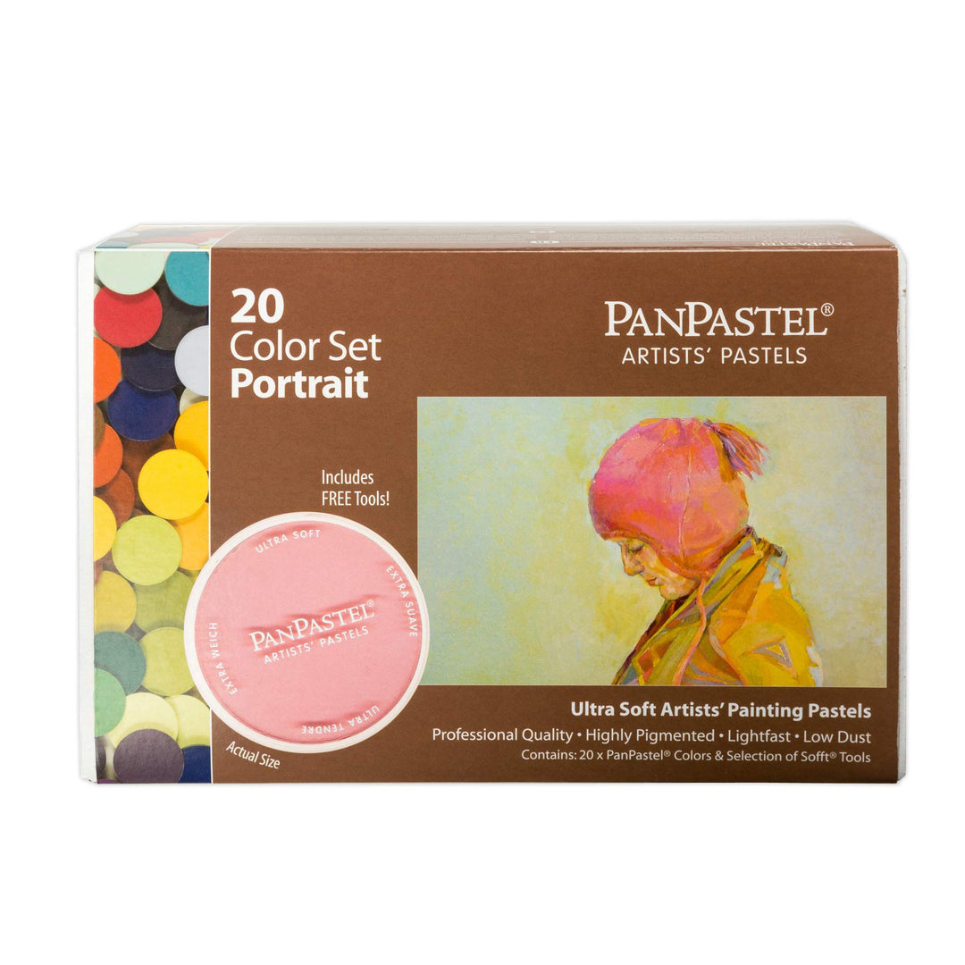 PanPastel Portrait Set, 20 Color, Includes Sofft Tools