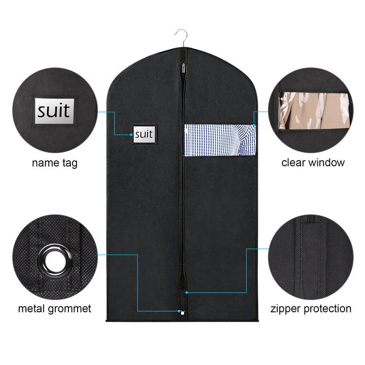 Zilink Suit Bags for Storage and Travel 40 inch Garment
