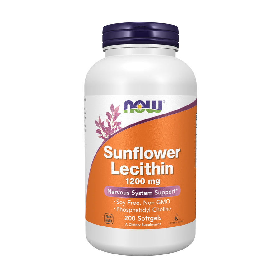 NOW Supplements, Sunflower Lecithin 1200 mg with Phosph