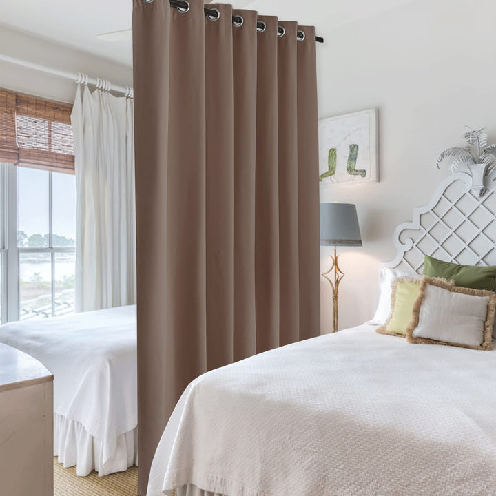 RYB HOME Room Divider Blackout Curtains for Patio Door,