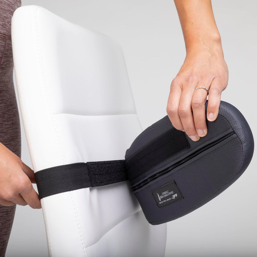 The Original McKenzie SuperRoll - USA-Made Low Back Lumbar Pillow for Office Chair Lumbar Support, Car Back Support Seat Cushions and Travel. The Preferred Lumbar Cushion by Physical Therapists.