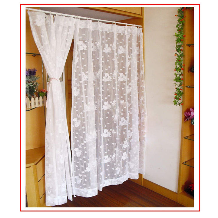 Mini Spring Cupboard Bars Tensions 11.8 to 20, Adjustable Short Tension Shower Rod, Round French Door Curtain Rods - for Cupboard, Cabinet, Wardrobe, Door, Window, Bathroom - White, 4 Pack