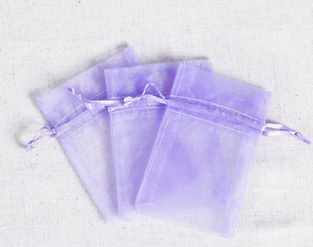 Wudygirl 100pcs 3.9 by 4.7 inches Organza Bags Drawstri