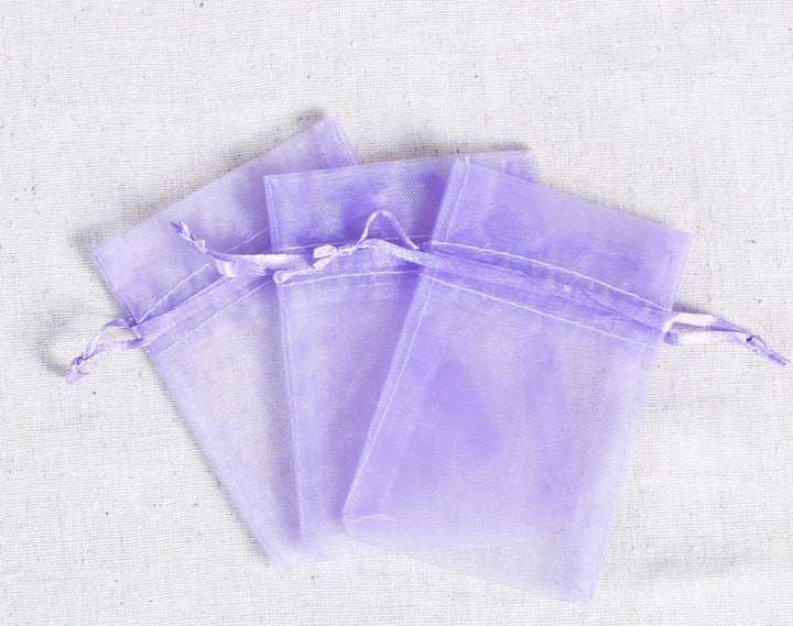 Wudygirl 100pcs 3.9 by 4.7 inches Organza Bags Drawstri