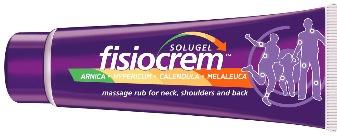 Fisiocrem Solugel - Massage rub for Neck, Shoulders and Back with Arnica - 60 ml
