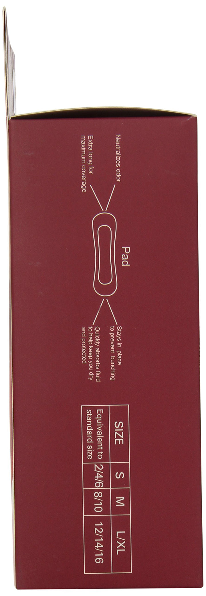 Period Panties With Built-in Pad Size Small 3 Pack Mens
