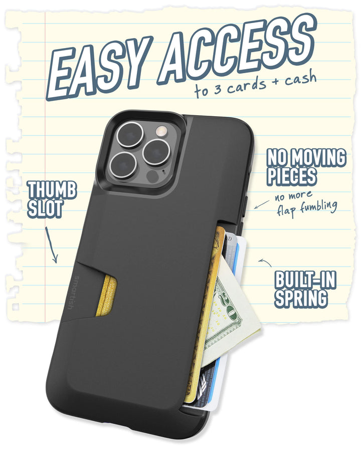 Smartish® iPhone 13 Pro Max Wallet Case - Wallet Slayer