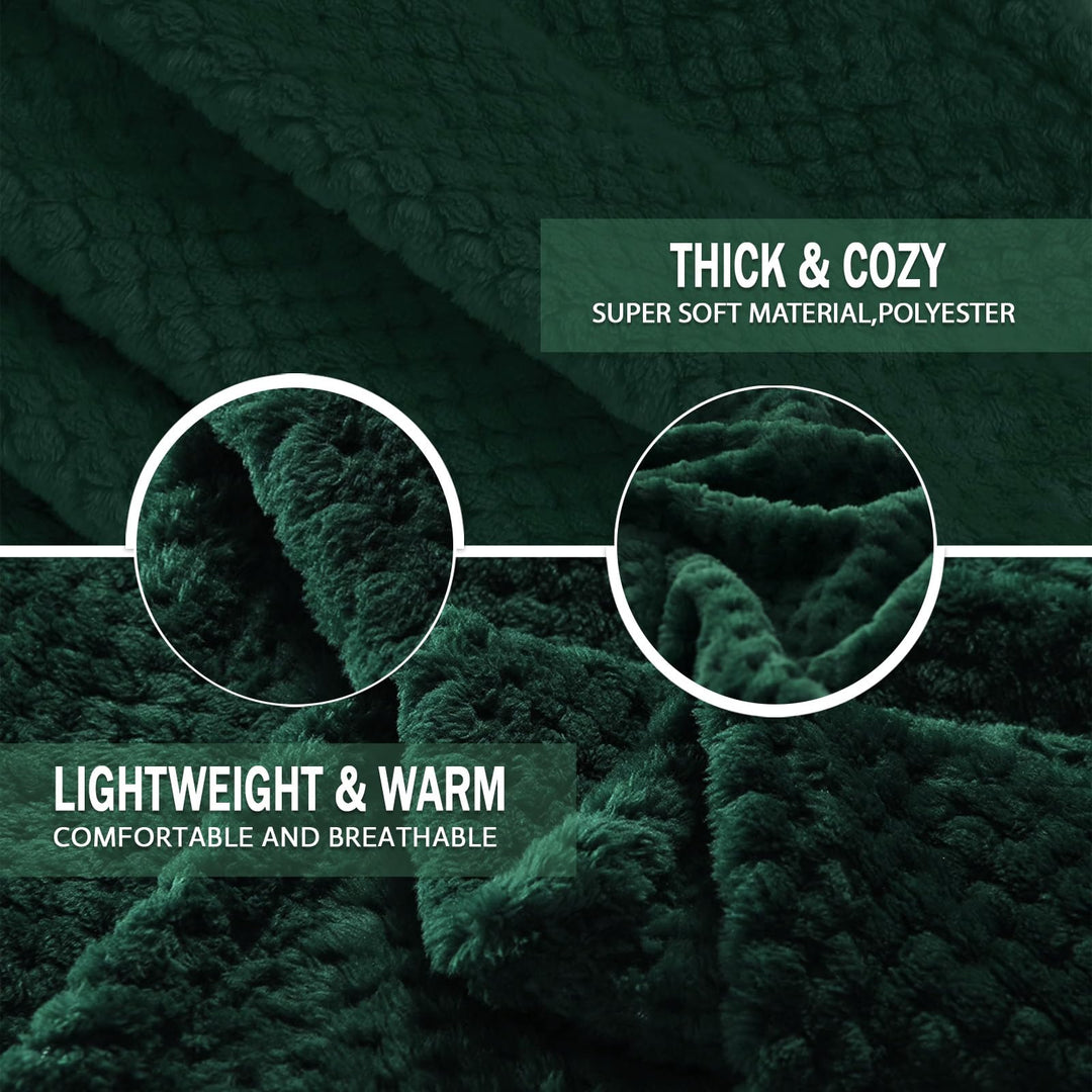 Exclusivo Mezcla Fleece Throw Blanket Extra Large, Supe