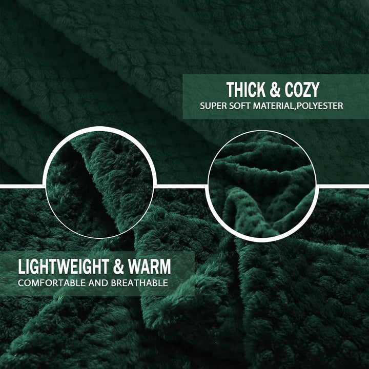 Exclusivo Mezcla Fleece Throw Blanket Extra Large, Supe