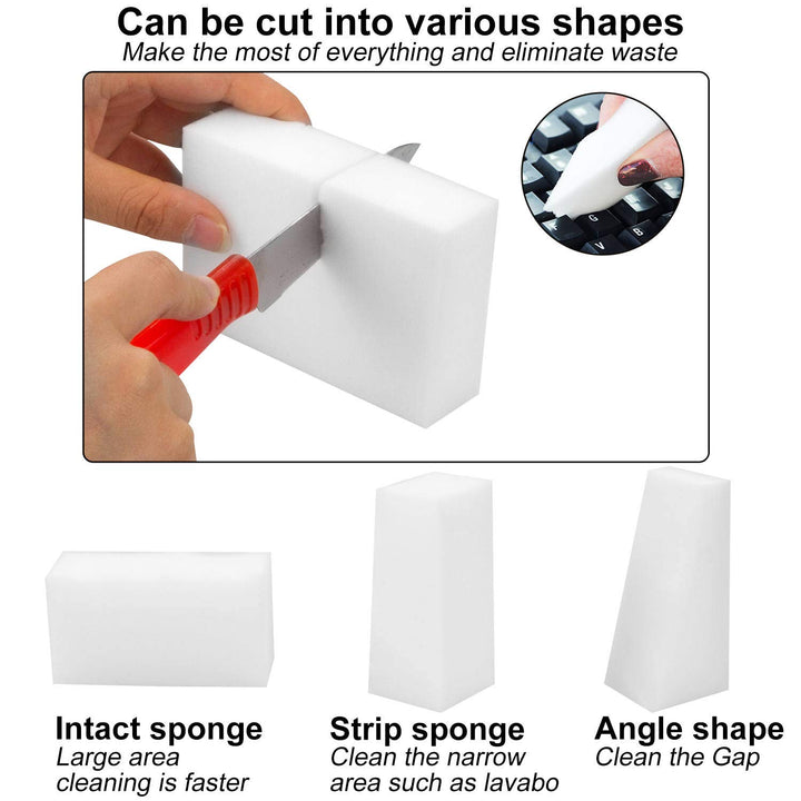 CertBuy 50 Pack Extra Thick Magic Sponge Eraser Cleanin