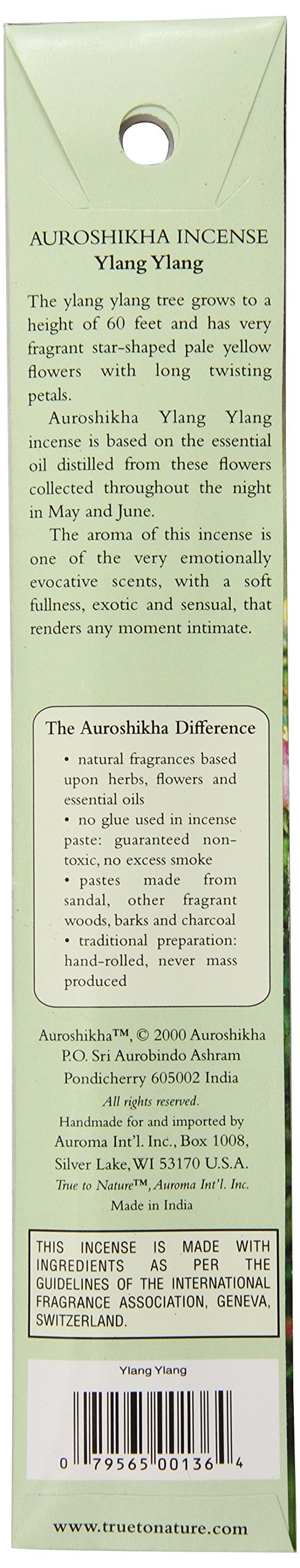 Auroshikha Incense, Ylang Ylang, 10 Gram