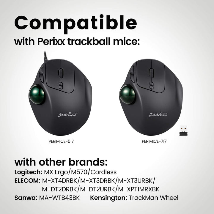 Perixx Peripro-303GLG Trackball, 1.34 Inch Replacement 