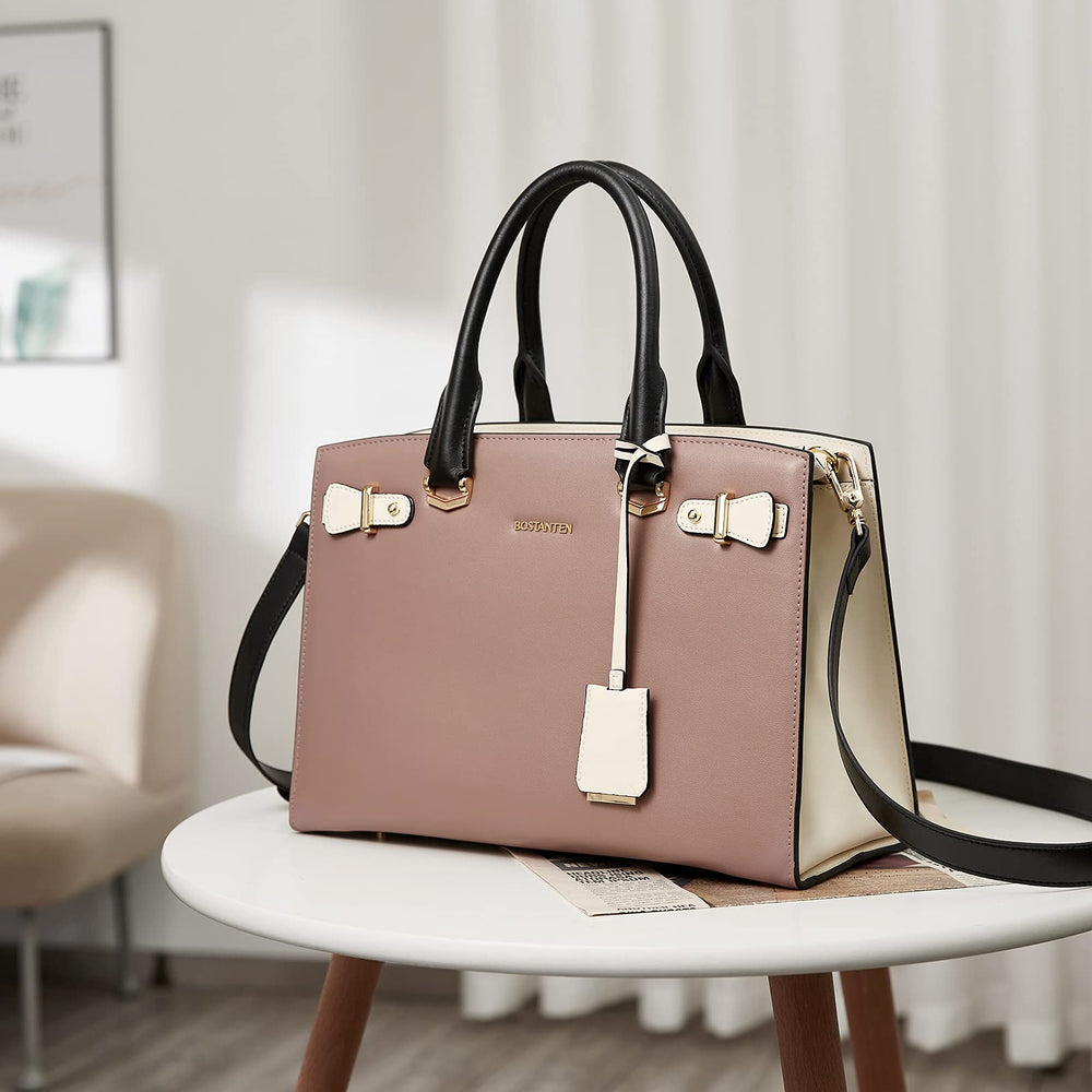 BOSTANTEN Women Leather Handbag Designer Satchel Purses