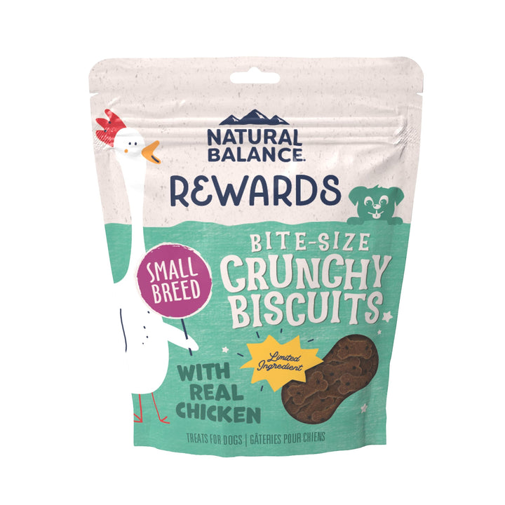 Limited Ingredient Rewards Crunchy Biscuits, Bite-Size Treats for Small-Breed Dogs, Made with Real Chicken, 8 Ounce (Pack of 1)
