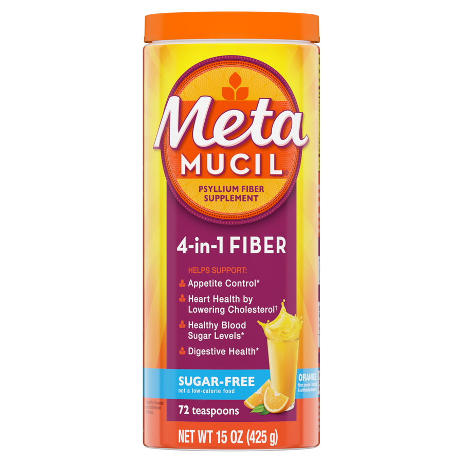 Metamucil 4 in 1 Daily Fiber Supplement Powder, Fiber P