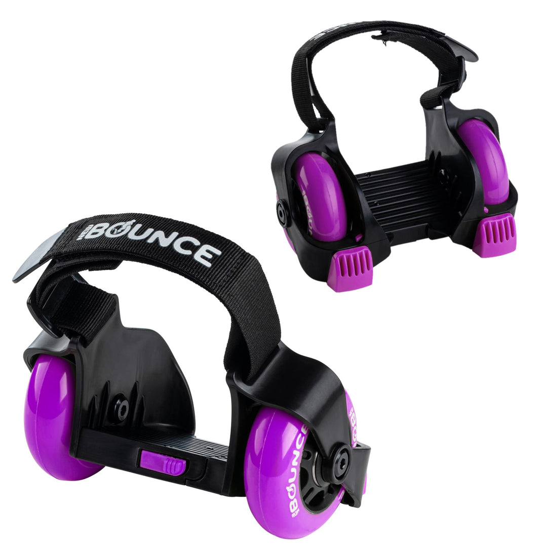 New-Bounce Heel Wheel Skates - Jet Wheelies for Shoes - Adjustable Roller Heel Skates for Kids - One Size Fits Most