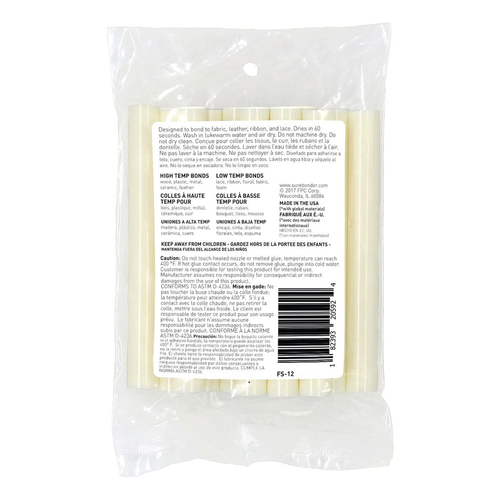 FS-12 All-Temp Fabric Glue Sticks, 4-Inch