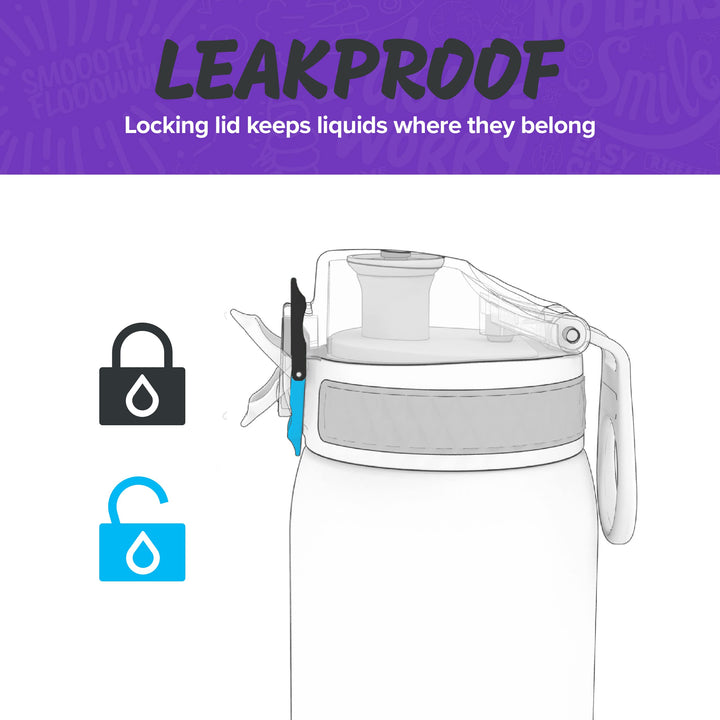 Ion8 Pod Leak Proof BPA Free Kids Water Bottle, 350ml (
