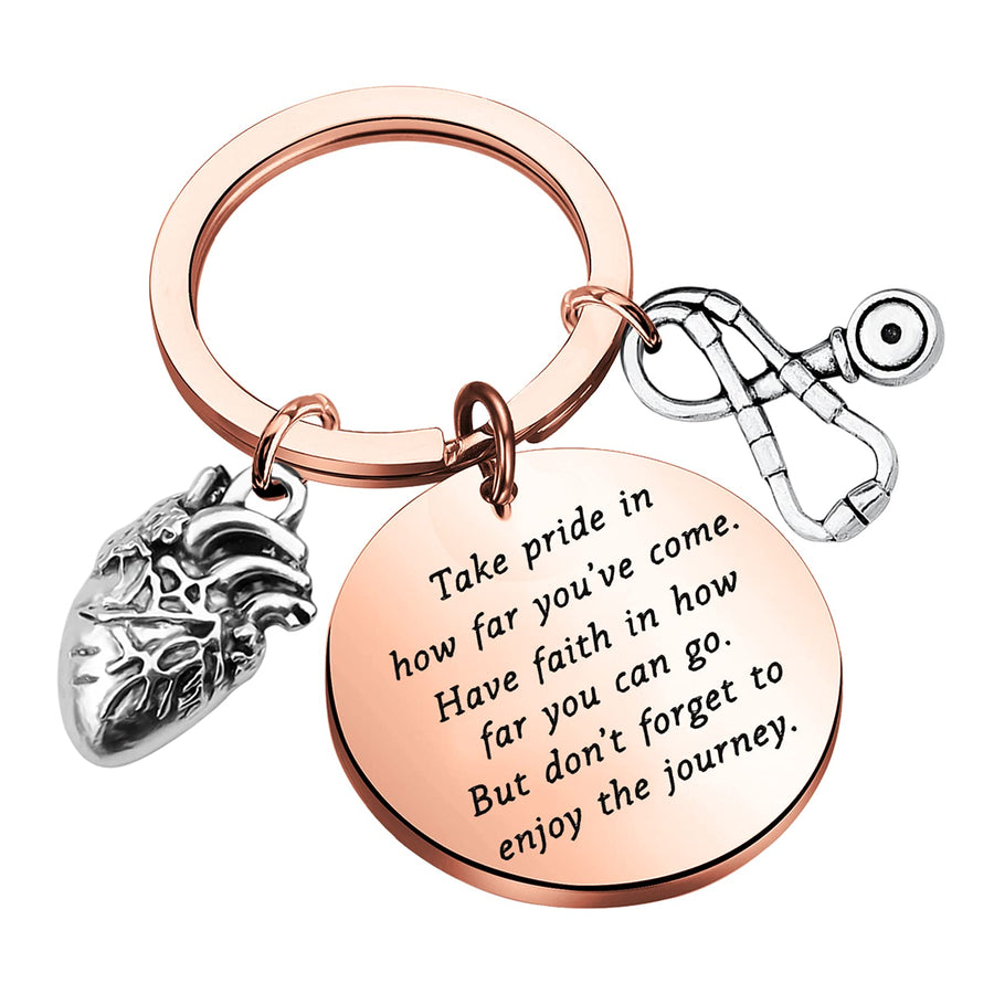 Cardiologist Gifts Anatomy Cardiologist Keychain Graduation Gifts Cardiologists Nurse Doctor Gifts for Medical Students Anatomical Heart Jewelry (CHD keychain rg)