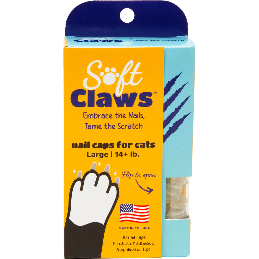 Safe Scratch-Free Solution for Cats - CLS (Cleat Lock System), Size: Large, Color: Clear