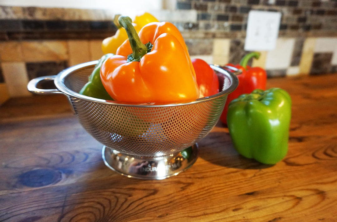 Precision Pierced Stainless Steel 3-Quart Colander