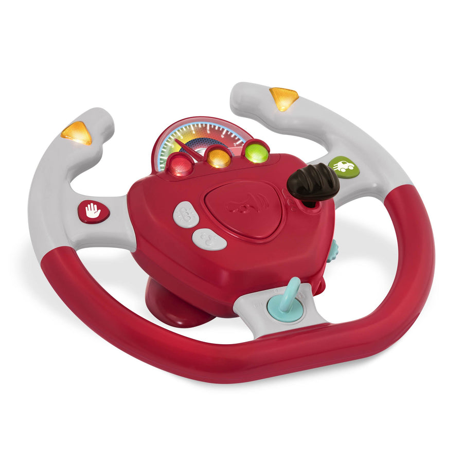 – Interactive Steering Wheel – Portable Car Toy – Kids Games & Songs – Toddler Road Trip – 2 Years + – Geared To Steer