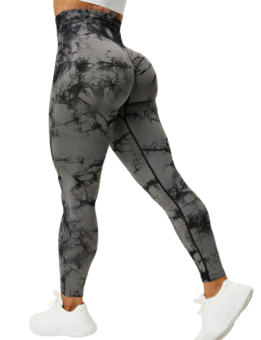 Seamless Leggings for Women High Waist Yoga Pants, Scrunch Butt Lifting Elastic Tights
