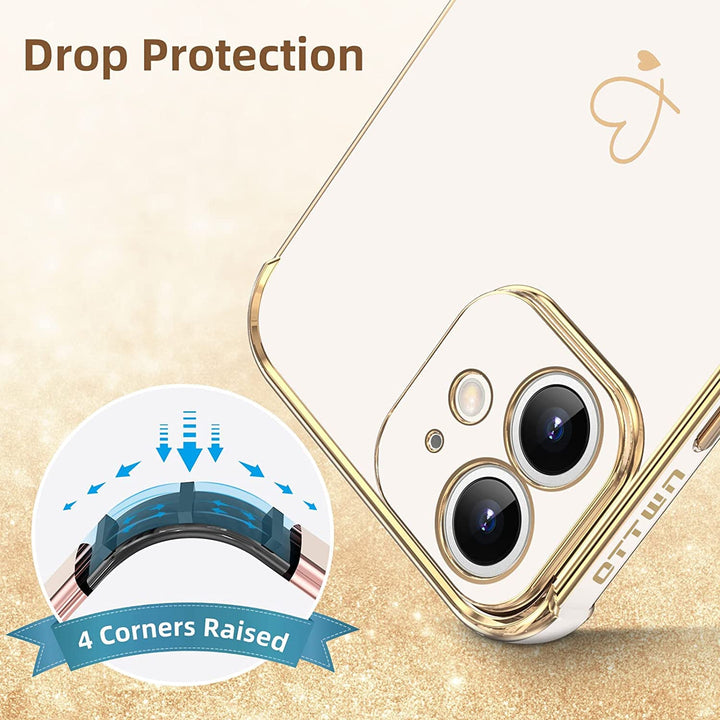 Designed for iPhone 11 Case for Women Soft TPU with 4 Corners Shockproof Protection 11 Phone Case Only, Full Camera Protection iPhone 11 Case (6.1 Inch) White