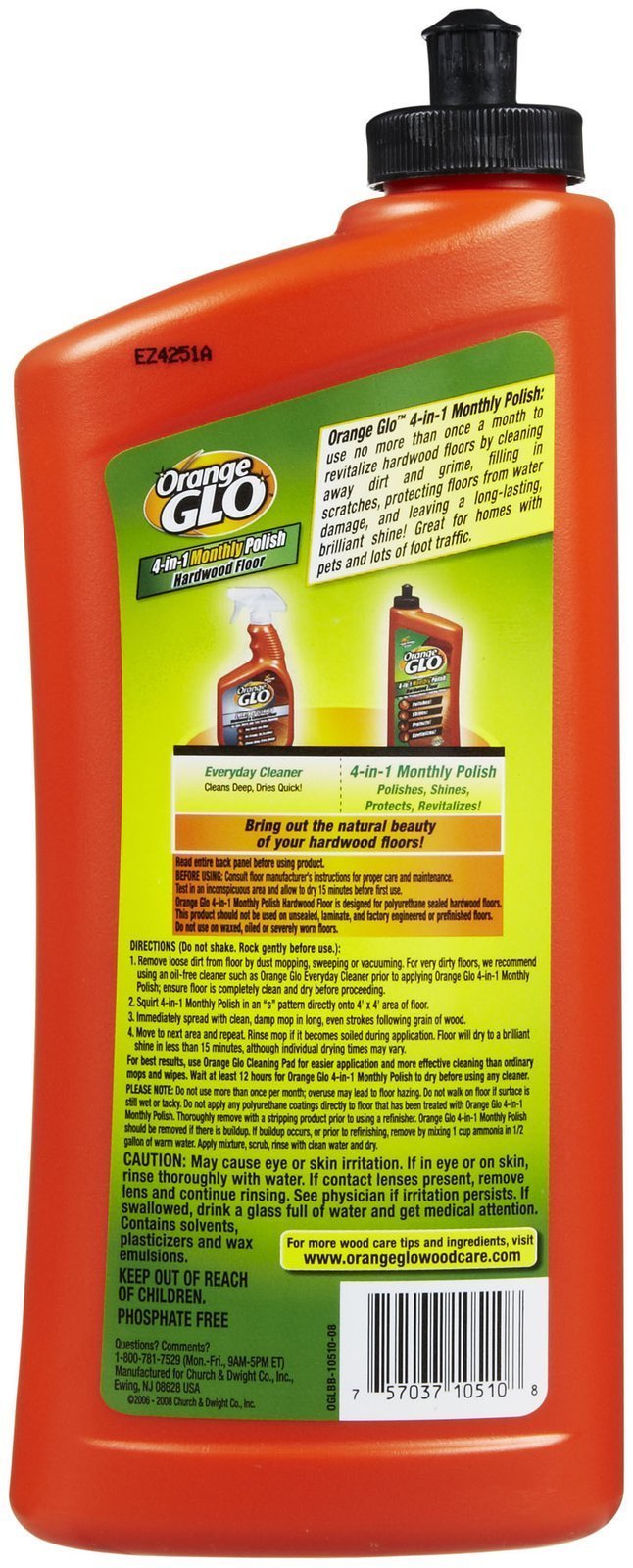 Orange Glo 4-in-1 Hardwood Floor Cleaner-24 oz