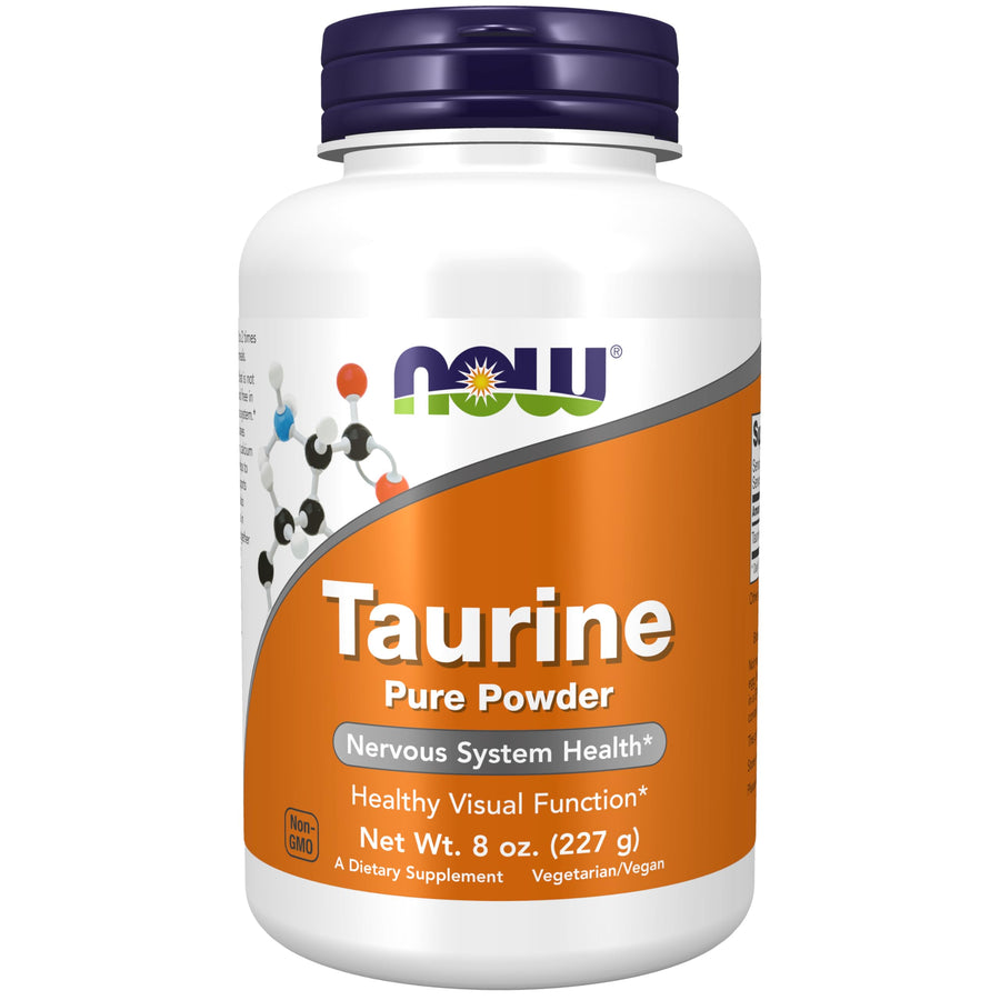 NOW Foods Supplements, Taurine Pure Powder, Nervous Sys
