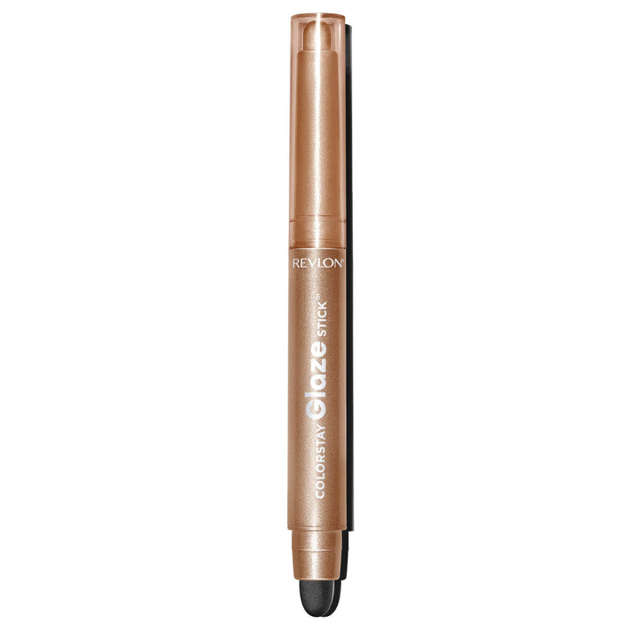 Revlon ColorStay Glaze Stick Eye Shadowliner, Longlasting Shimmer Cream Shadow and Liner Makeup in Bronze Gold, 872 Gilt, 0.037 oz