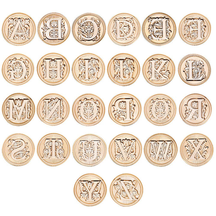 Letter J Alphabet Sealing Stamp, Alphabet Wax Seal Stamp for Envelope Wedding Invitation, Gold