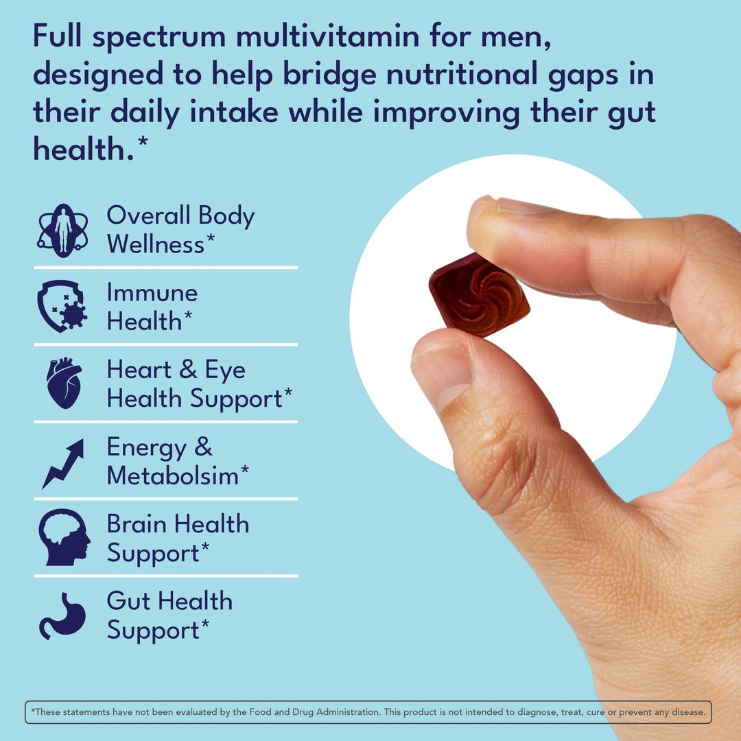 Men&#39;s Multivitamin Gummies with Probiotics and Prebiotics