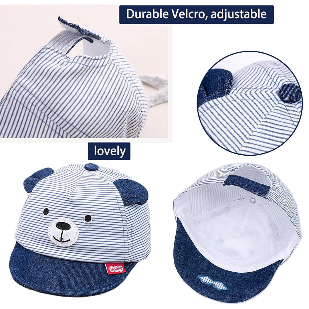 Sun Hat for Baby Boy Girl, Soft Cotton Hat for Baby Tod
