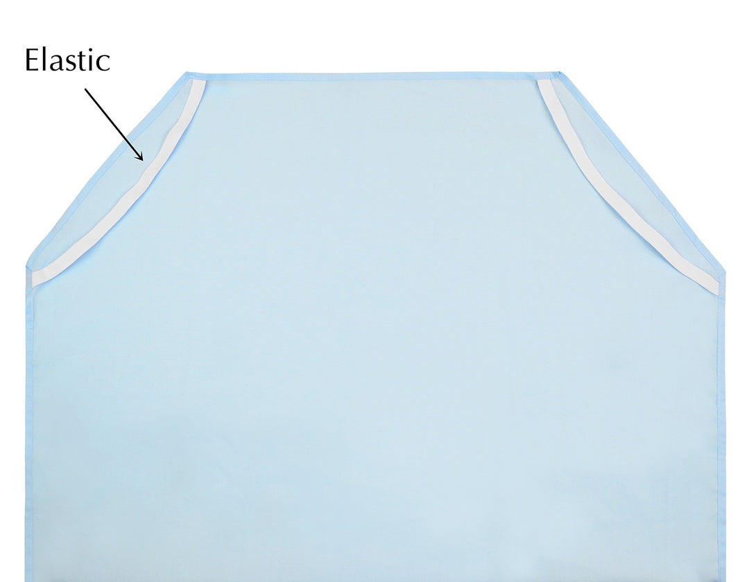 American Baby Company 100% Natural Cotton Percale Standard Daycare/Pre-School Cot Sheet, Blue, 23 x 51, Soft Breathable, for Boys and Girls