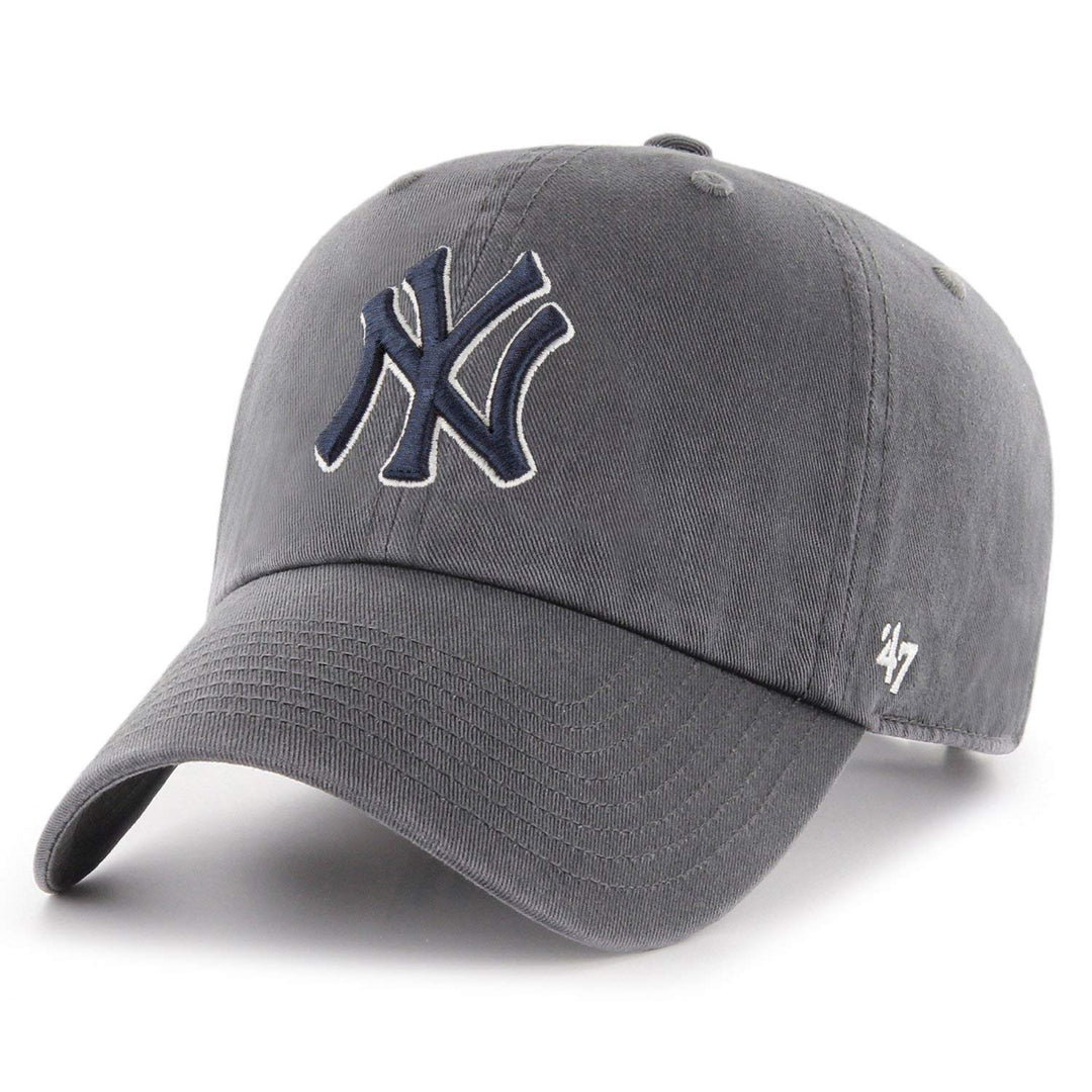 '47 New York Yankees Adjustable Cap Clean Up MLB, Charcoal, One Size