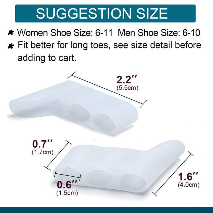 5 Pairs Updated Pinky Toe Straightener: Povihome Pinky 