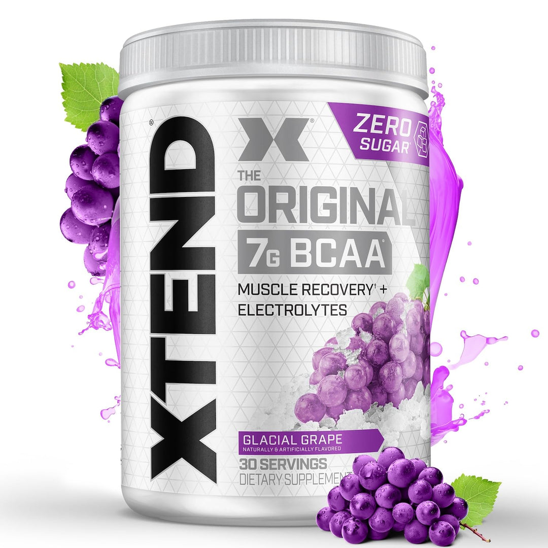 XTEND Original BCAA Powder 7g BCAA and 2.5g L-Glutamine, Sugar Free Post Workout Muscle Recovery Drink with Amino Acids for Men &amp; Women, 30 Servings