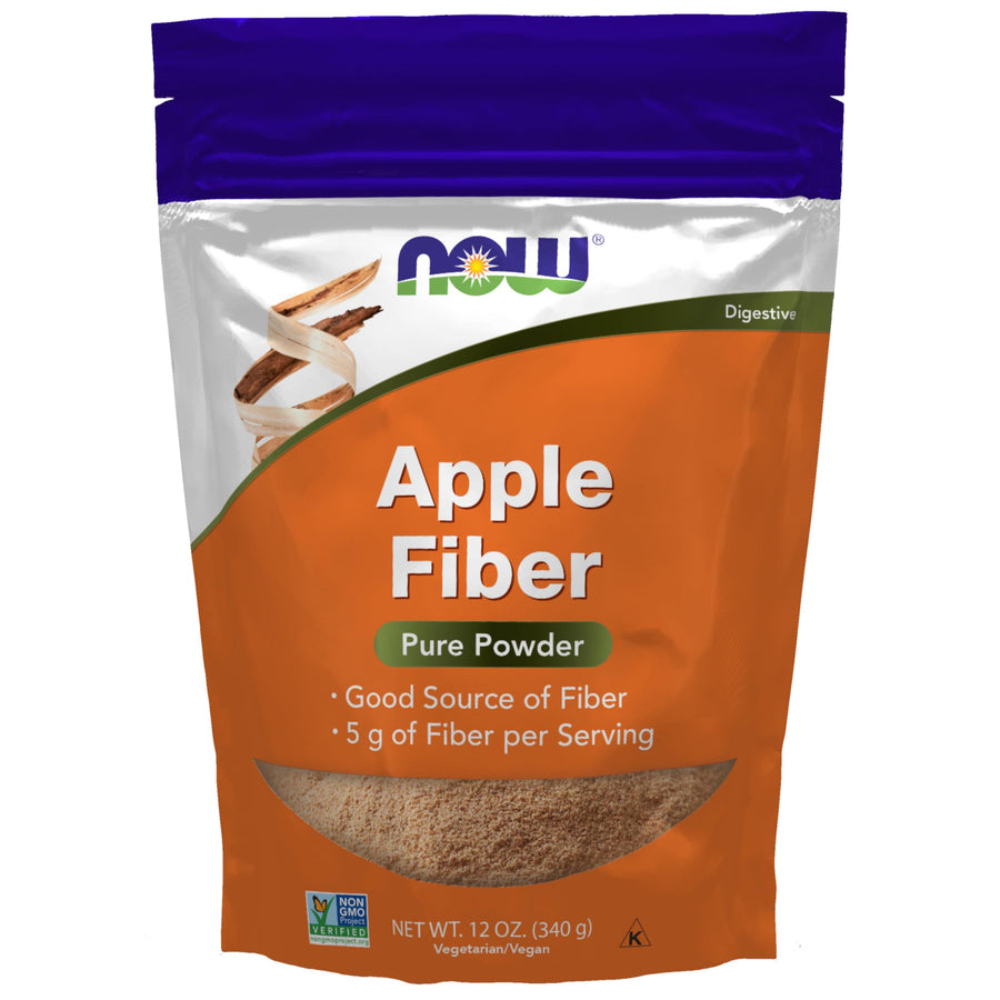 NOW Supplements, Pure Apple Fiber Powder with Apple Pec