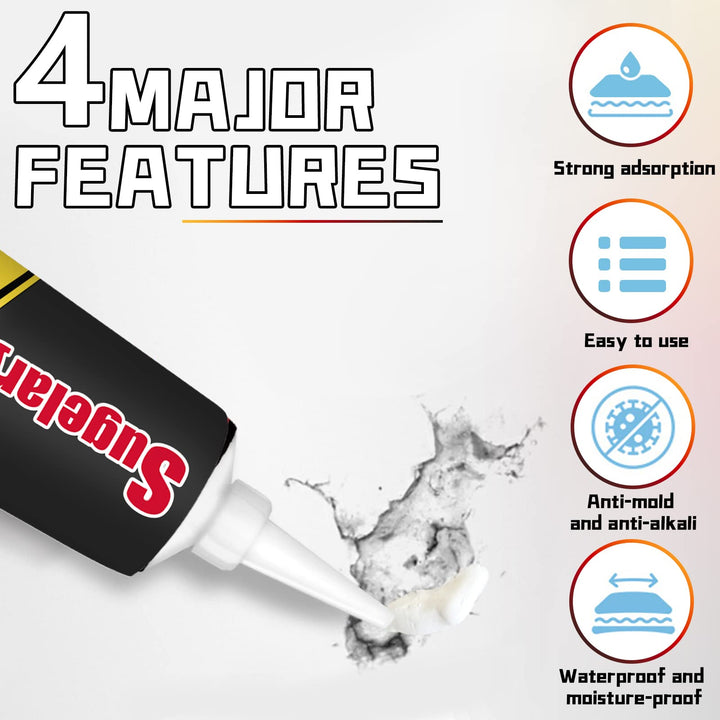 Spackle Wall Repair Kit with Scraper, Self-Adhesive Non-Toxic Dry Wall Repair Kit, Wall Mending Agent Quick, and Easy Solution to Fill The Holes for Home Wall