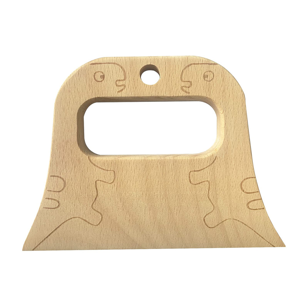 Wooden Kids Knife for Cooking and Safe Cutting Veggies Fruits, Cute Dinosaur Shape Kids Kitchen Tools, 2-10 Years Old Applicable