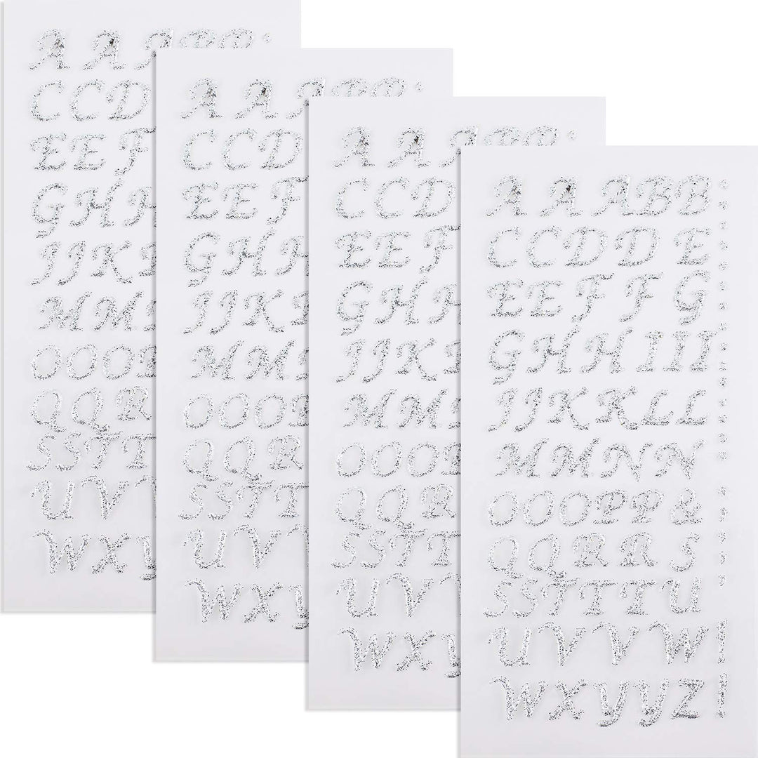 4 Sheets Graduation Cap Decorations Peel and Stick Glit