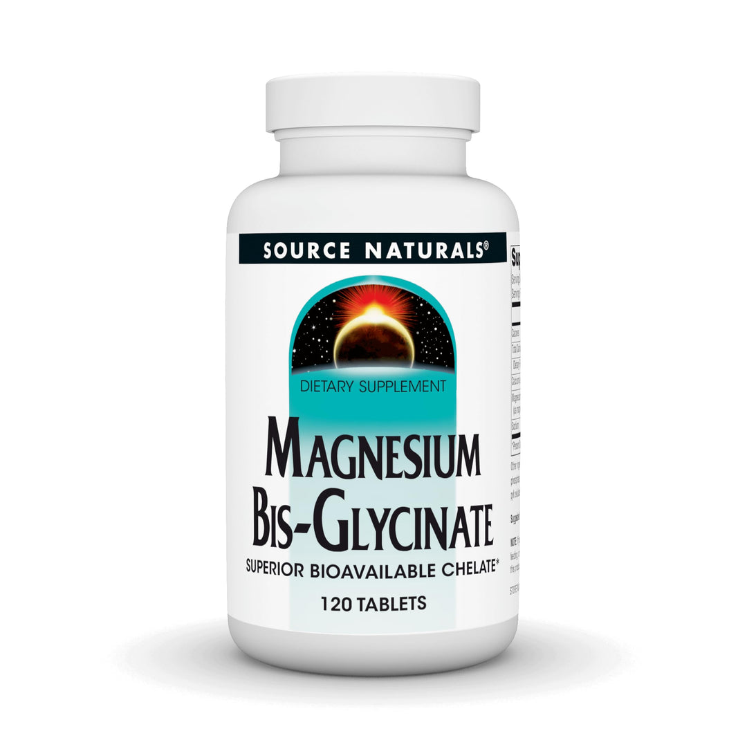 Source Naturals Magnesium Bis-Glycinate, Supports Cardi