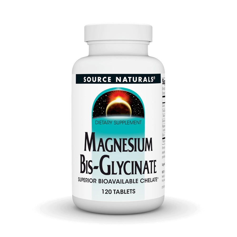 Source Naturals Magnesium Bis-Glycinate, Supports Cardi