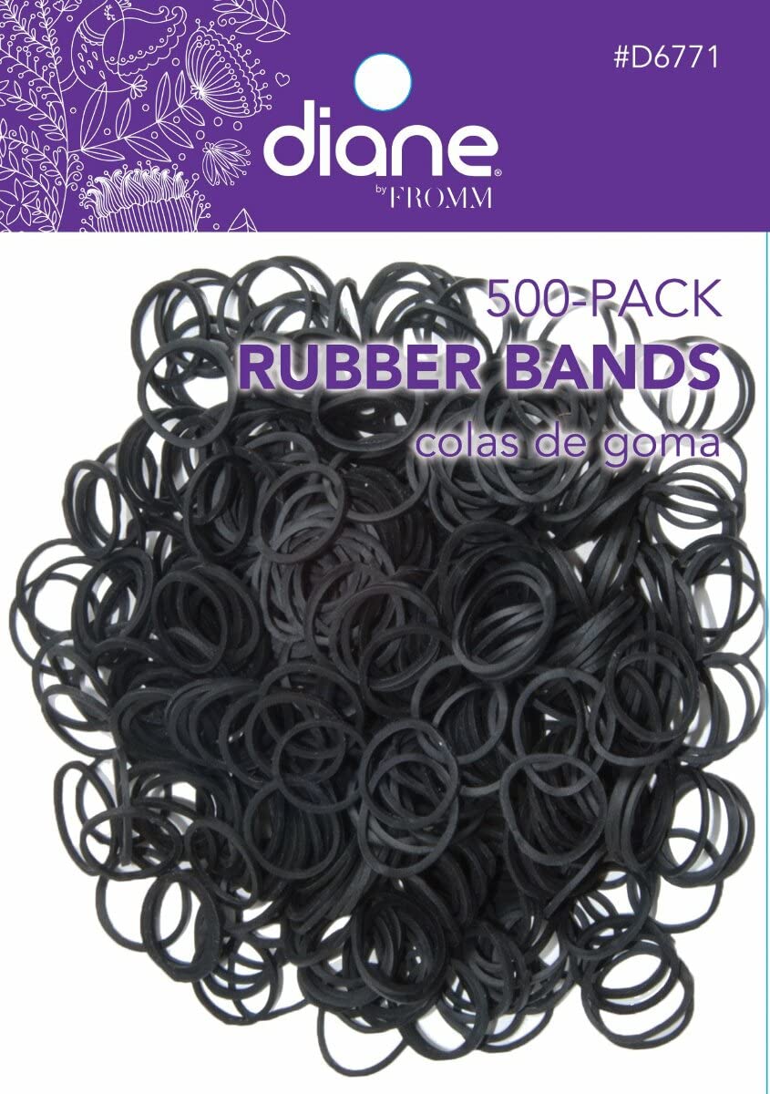 Rubber Bands Black 500-pack #6771