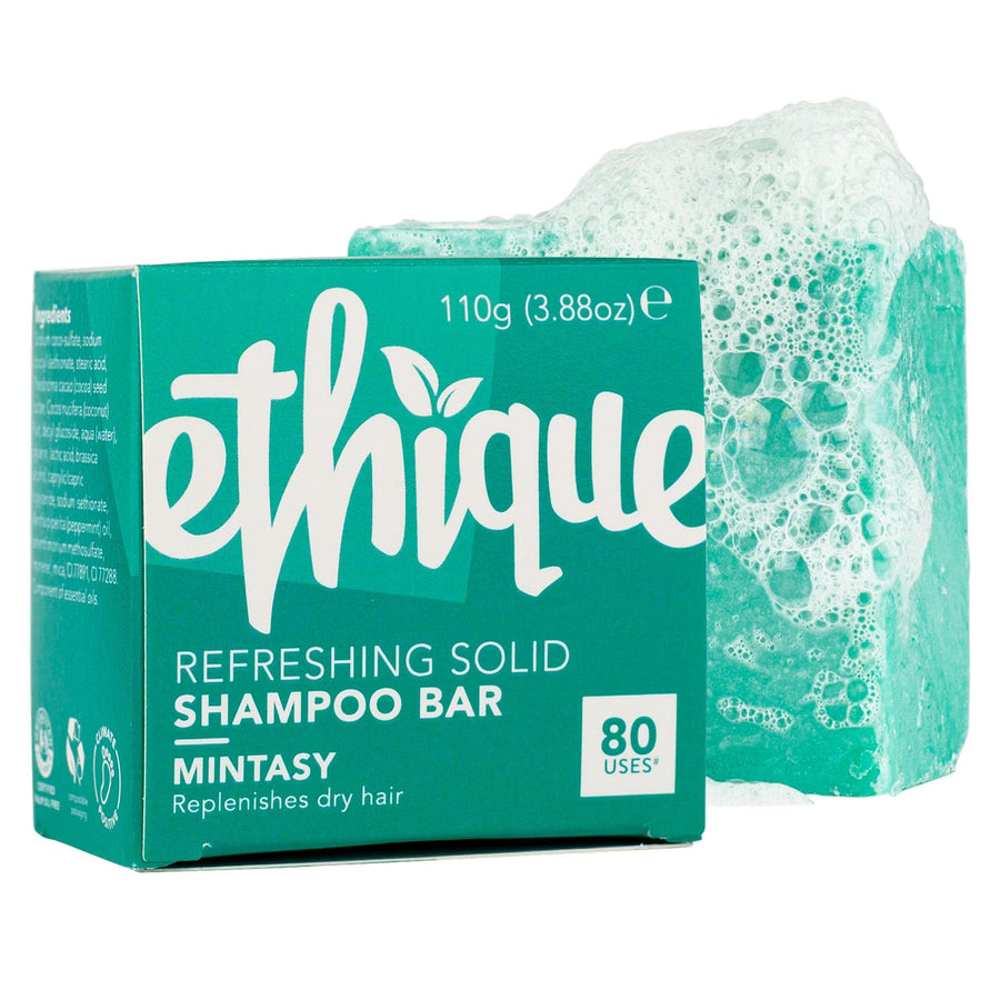 Mintasy - Refreshing Solid Shampoo Bar for Balanced to Dry & Damaged Hair - Vegan, Eco-Friendly, Plastic-Free, Cruelty-Free, 3.88 oz (Pack of 1)