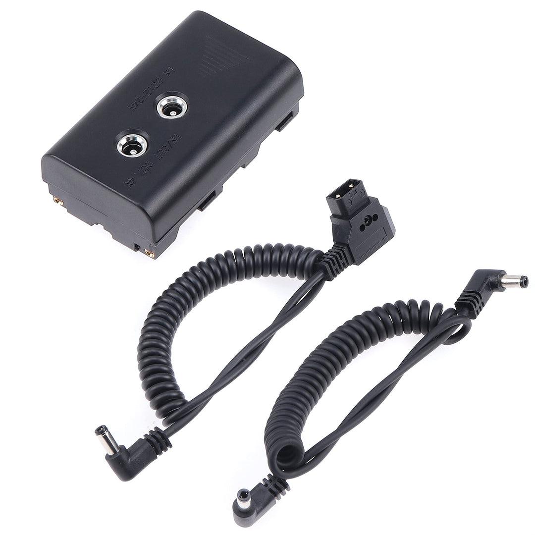 Hersmay NP-F550 Dummy Battery 2DC to D-Tap B Type &