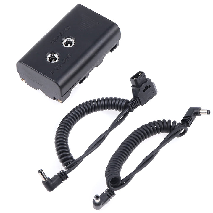 Hersmay NP-F550 Dummy Battery 2DC to D-Tap B Type &